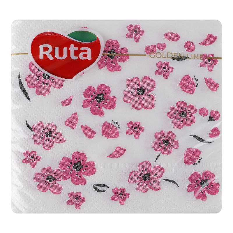 Серветки Ruta Сакура 24х24 2-шар 40л/уп